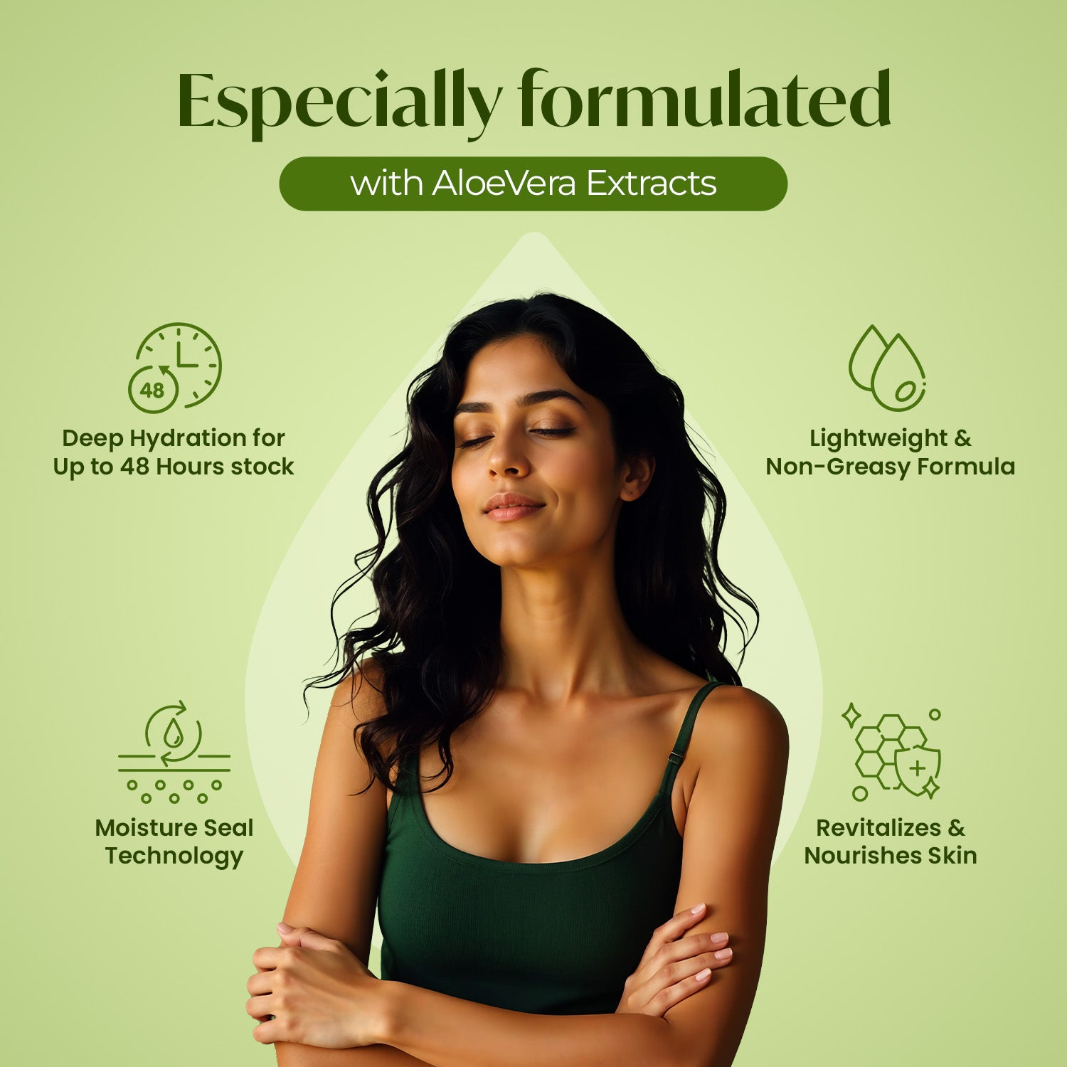 Meglow Refreshing Aloevera Moisturizing Body Lotion