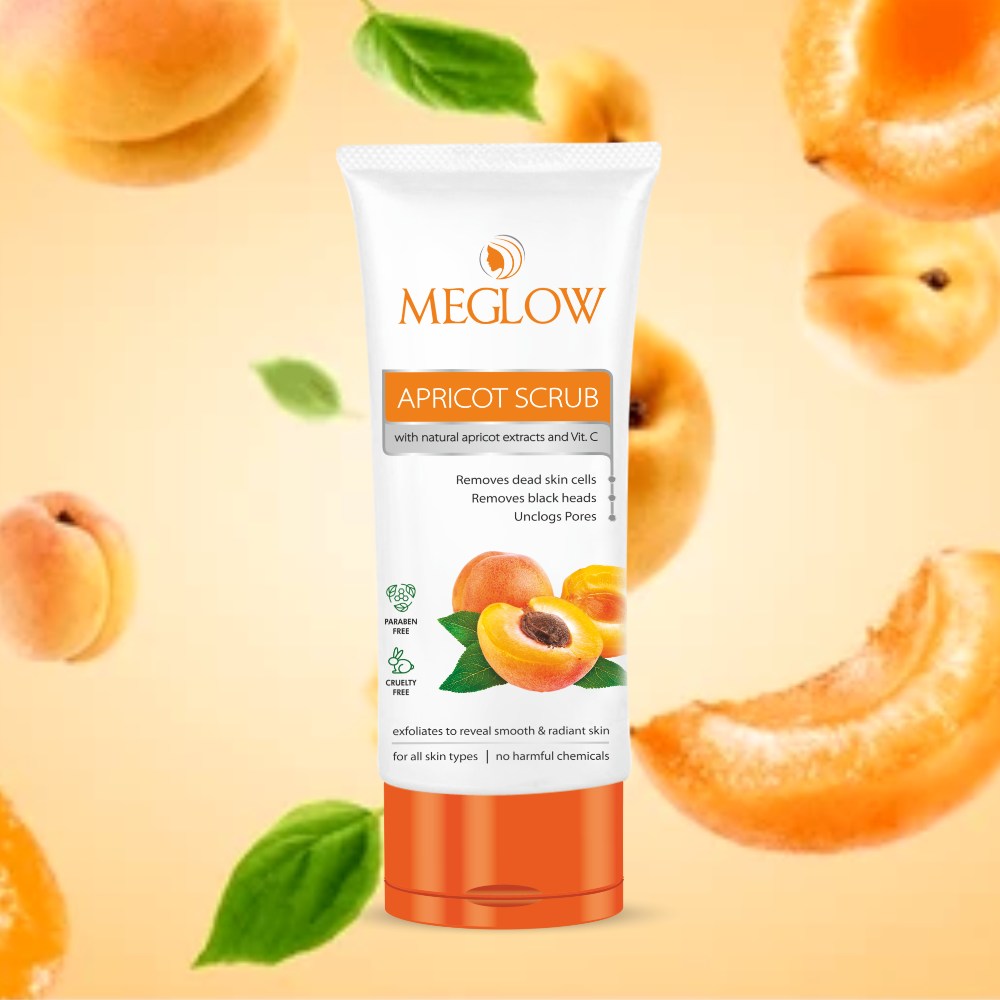 Meglow Apricot Scrub 70g orange