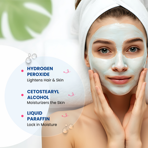 MeGlow Gold Bleach Cream Benefits Hydrogen Peroxide