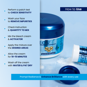 Meglow Gold Bleach Cream How to use