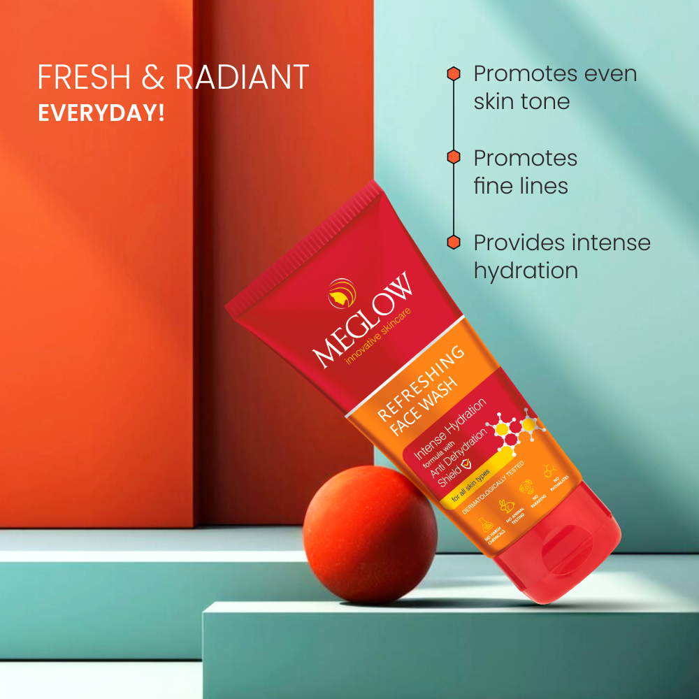 MEGLOW
REFRESHING
FACE WASH fRESH And Radiant