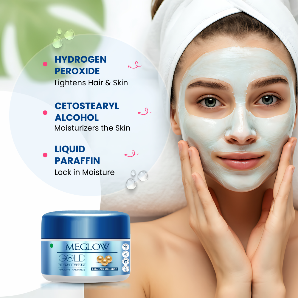 Women Beauty Combo Cream HYDROGEN
PEROXIDE
Lightens Hair & Skin
CETOSTEARYL
ALCOHOL
Moisturizers the Skin
LIQUID
PARAFFIN
Lock in Moisture