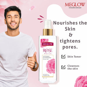 Rose Water Meglow Cleanese Pores