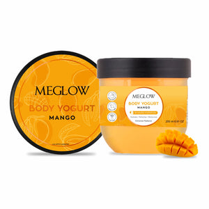 Meglow Mango Body Yogurt and lip shiner