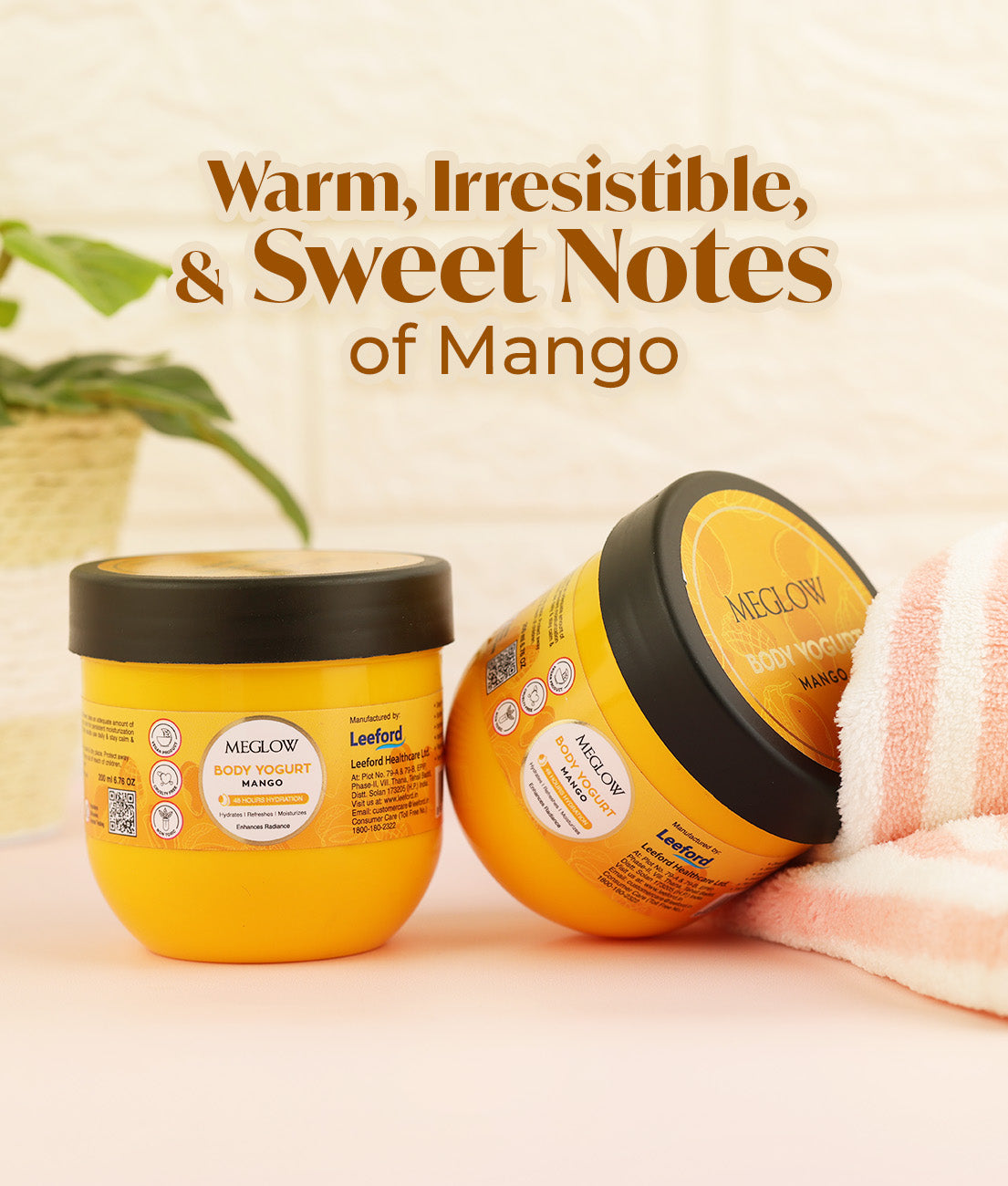 Meglow Mango Body Yogurt for Instant Hydration - 200ml