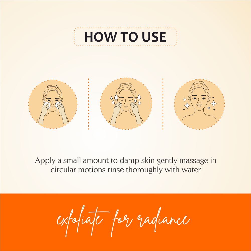Meglow Apricot Scrub 70g how to use