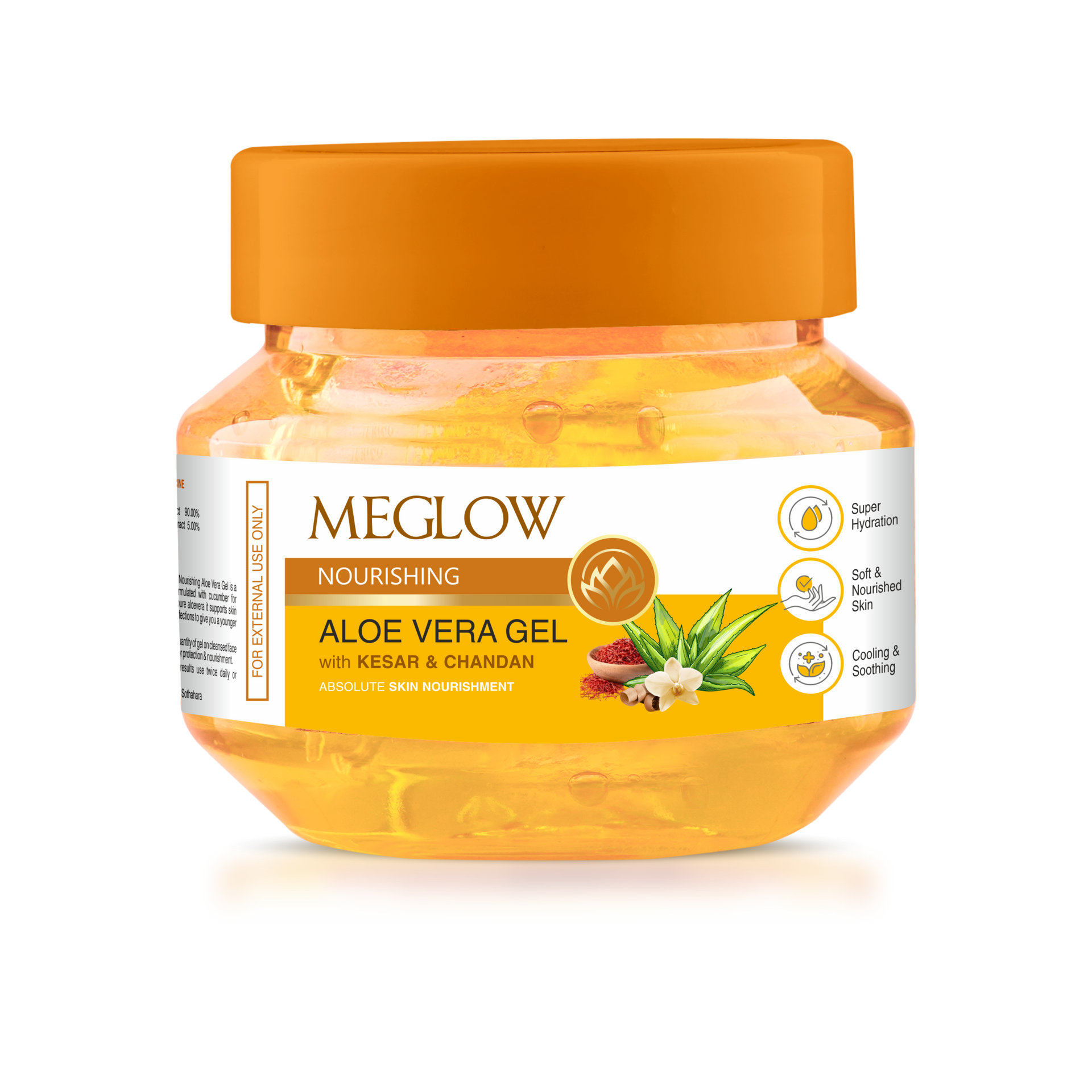Buy Aloe Vera Gel with Kesar & Chandan for Face | Meglow